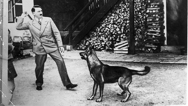 Hitler and His Beloved Dog Blondi (1)