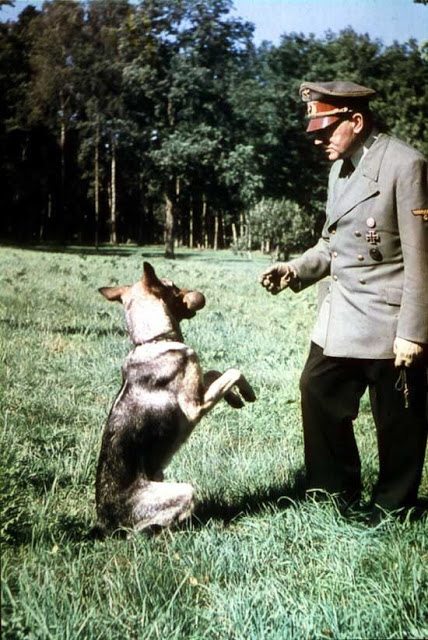 Hitler and His Beloved Dog Blondi (2)